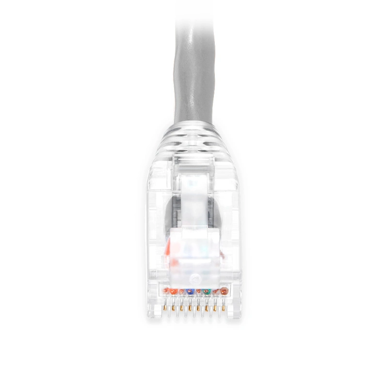 Сетевой коммутационный кабель rj45, 2 м, кат. 5e, UTP, серый