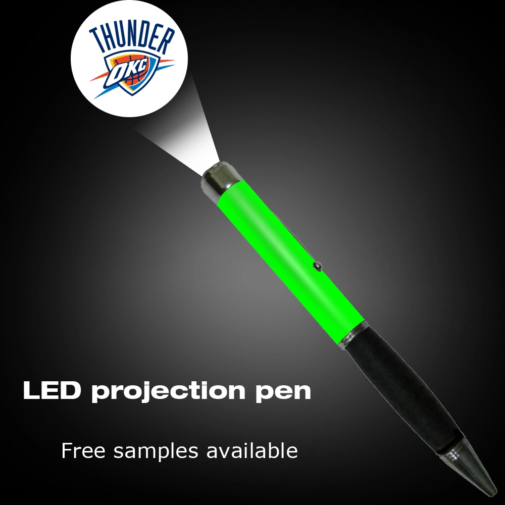 Stylo à lumière LED Comfort Grip avec projection de logo meilleur lumineux Cadeaux