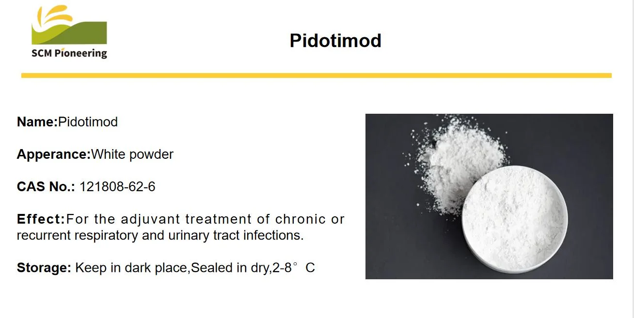 Calidad GMP Farmacéutica materia prima polvo de Pidotimod CAS 121808-62-6