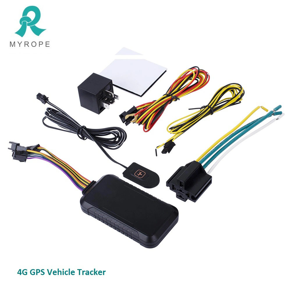 Paragem remoto carro 4G LTE GPS do veículo Traker com Botão de pânico Sos cortada Rastreador GPS 4G de Combustível