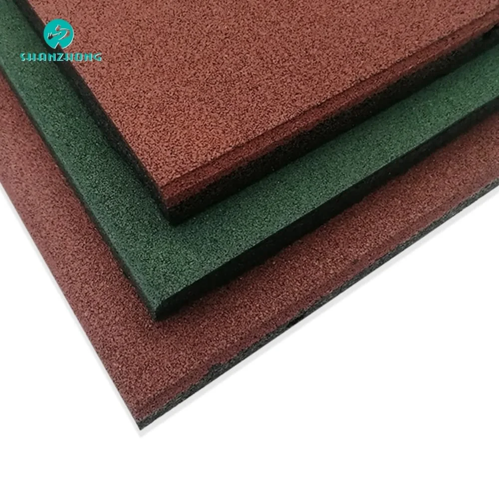 Elastic Safety Anti-Skid Kindergarten Rubber Sheet Rubber Floor Tiles Rubber Flooring Mats for Gym School Playground