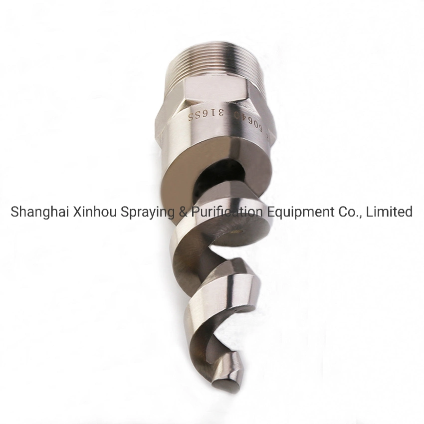 Acid and Alkali-Resistant Gas Cooling Washing Cooling Dephosphorization Denitrification Stainless Steel Full Cone Spiral Spray Nozzle