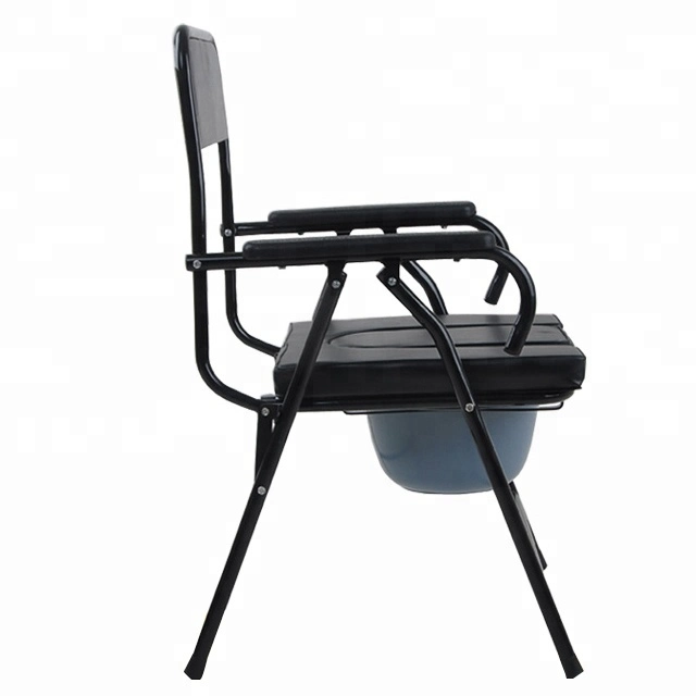 Durable Nonslip Hospital Folding Removable Commode Chair