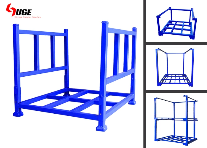 Étagères métalliques pour palettes personnalisées pour entrepôt de palettes pliables pour gros articles Palette en acier