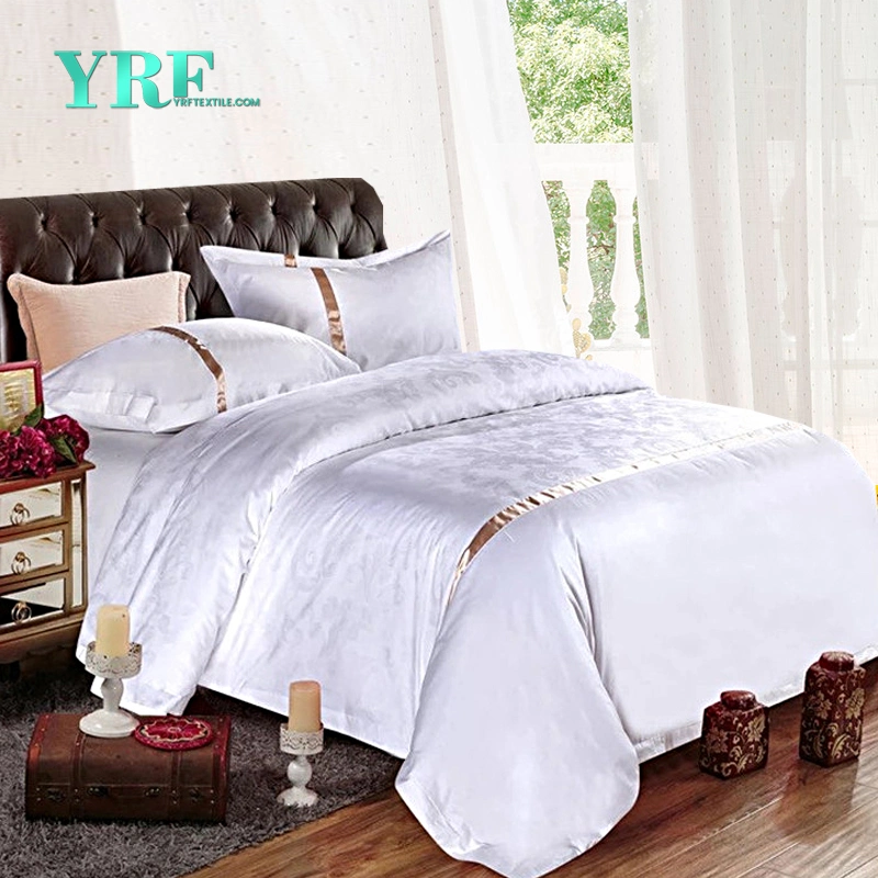 Yrf Customized Size White 60*40 S Satin 100% Cotton Hotel White Bedding Quilt Cover