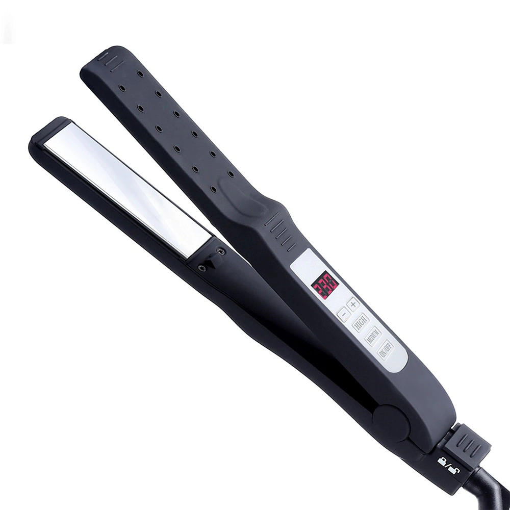 LCD Display Screen 450f Temperature Adjustable Anion Electric Flat Iron Ceramic