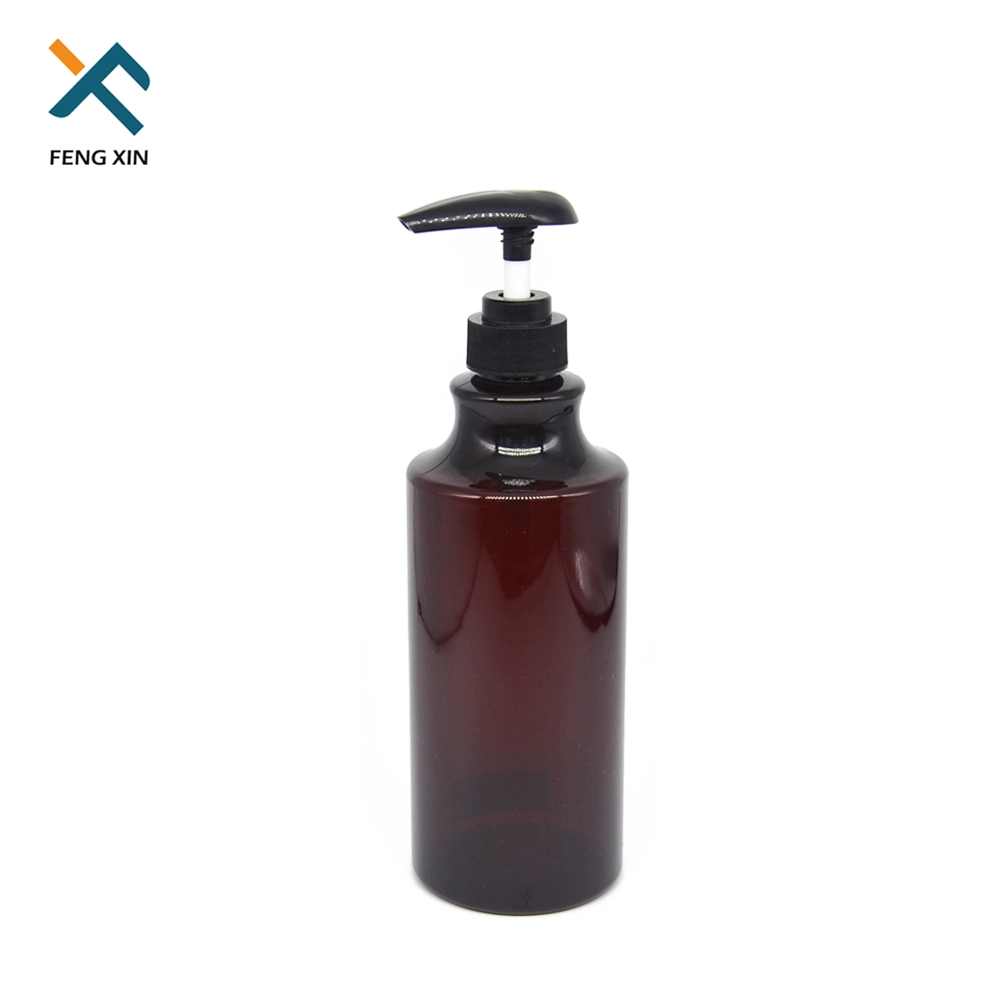 300ml 500ml 800ml 1000ml Lotion Pump Brown Conditioner Plastic Hair Shampoo Bottle