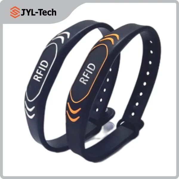 Personalizável para pulso impermeável 13.56MHz bracelete NFC RFID casamento pulseiras de Silicone