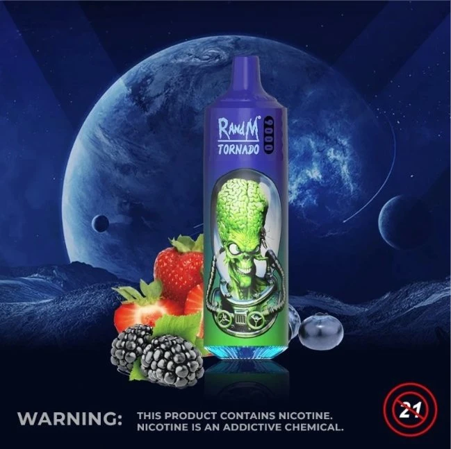 Atacado Hot Style longo durável 9K puffs Randm tornado 9000 Mini Ecig descartável com líquido de 18 ml