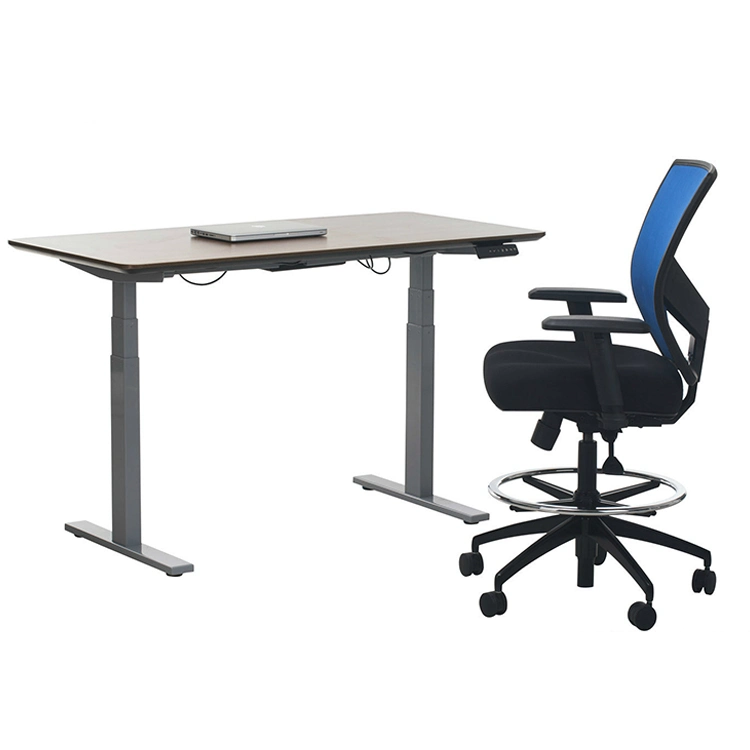 Three Sections Dual Motor Electric Height Adjustable Listing Legs Sit and Stand up Desk