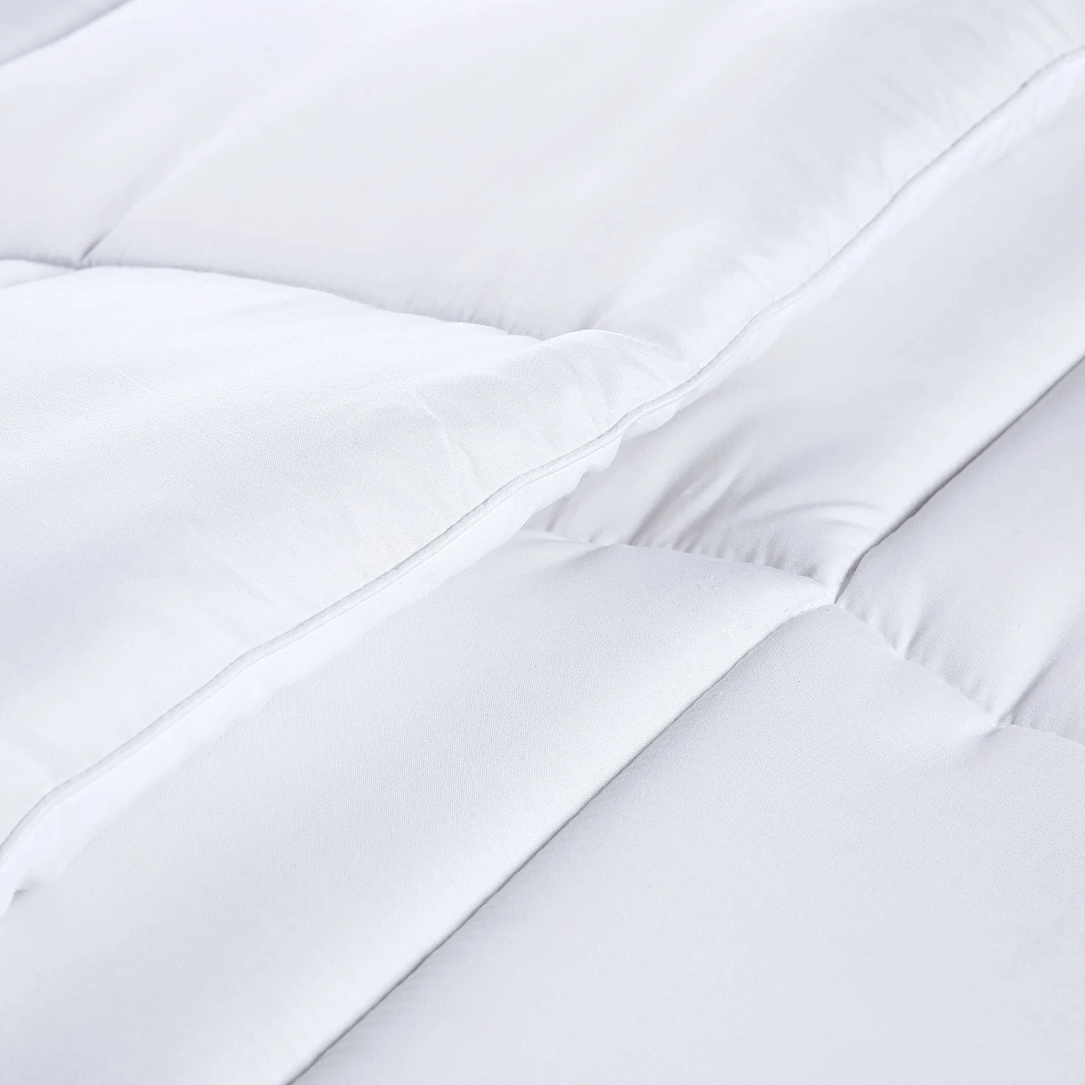 Maßgeschneiderte King White Microfaser Schlafzimmer Baumwolle Winter Bett Tröster Sätze