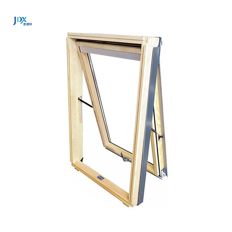 Guangzhou Hurricane Impact Glass UPVC PVC Vinyl Sunroof Flush Sky Roof Window House Commercial Thermal Break Aluminum Clad Wood Awning Windows