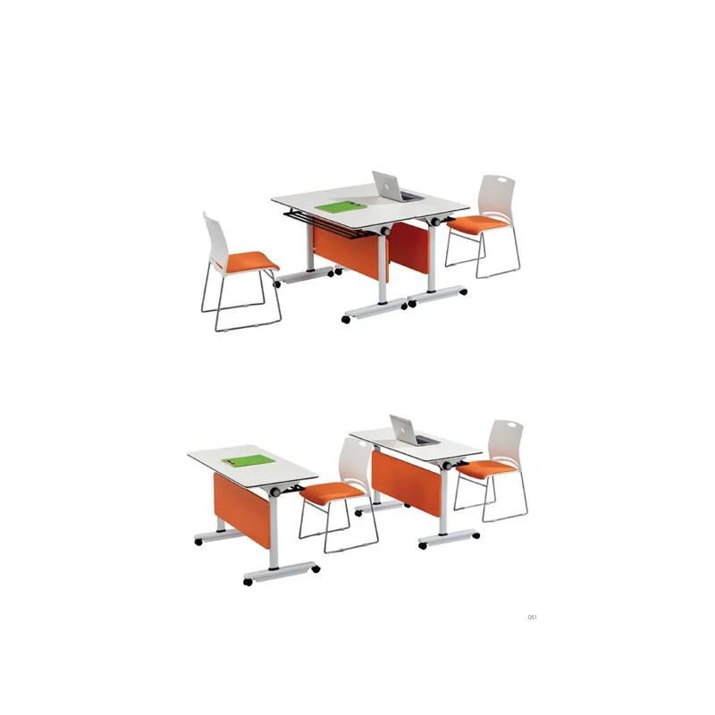 Hardware Folding Standing Stackable Task Computer Study Office Table Training Desk