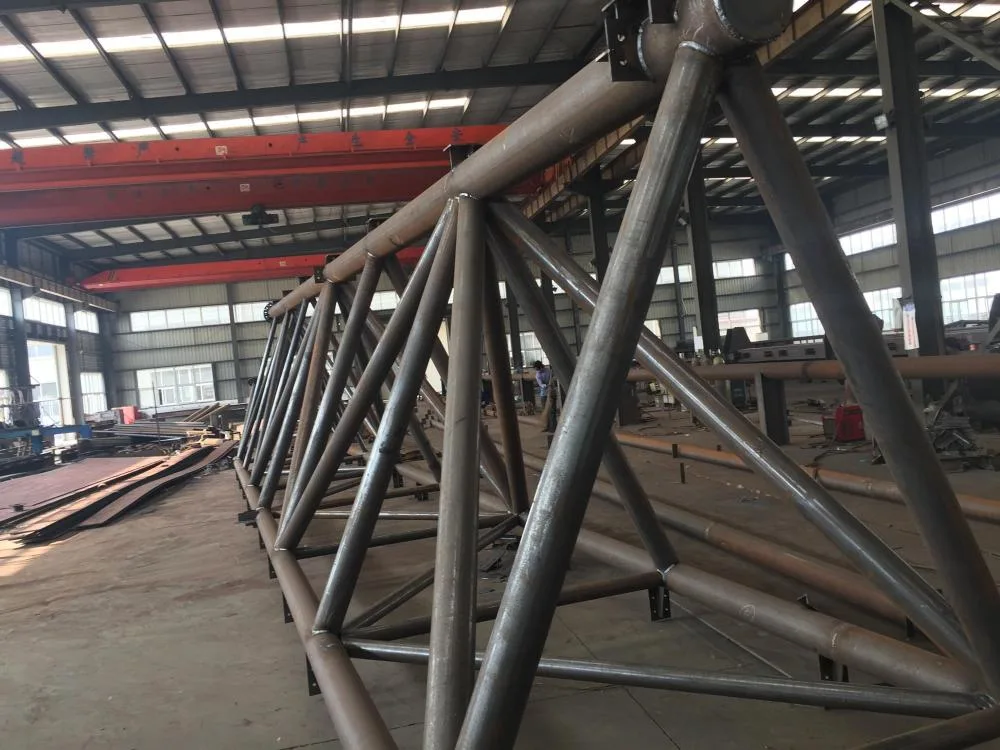 Estructura de la columna de la escalera de la pasarela de acero galvanizado y pintado Talleres de instalación (AWS D1,1/EN1090-1 S355J S275) materiales de construcción
