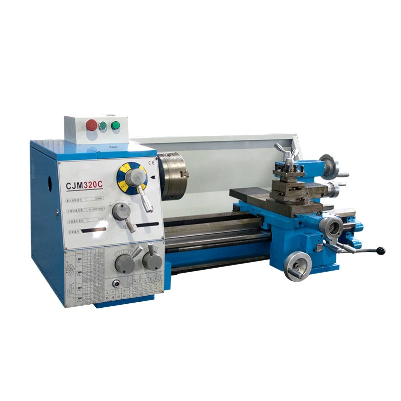 WMTCNC gear head manual mini lathes CJM320C precision bench metal lathe