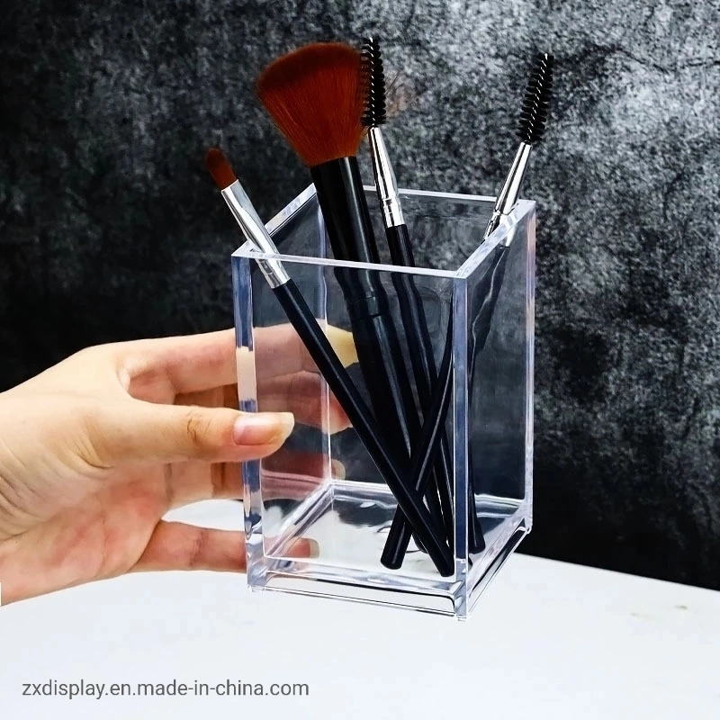 Mujeres Maquillaje Brush Holder y Eye Shadow Pen almacenamiento Box