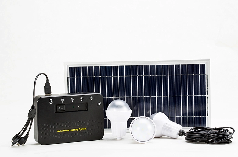 La energía solar portátil recargable luz en casa con el teléfono de la carga (PS-K015)