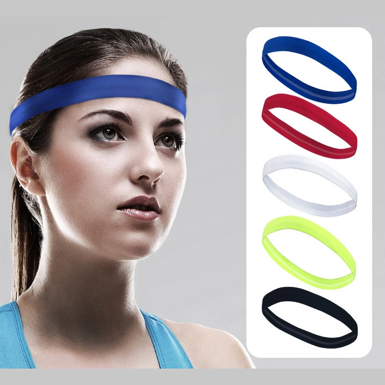 Lfn811#Sports Silicone Anti-Slip Breathable Headband Running Yoga Sweatband Made in China