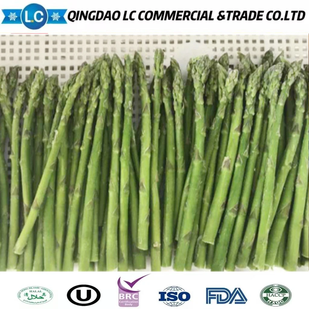 Hot Selling Frozen Vegetables IQF Green Asparagus