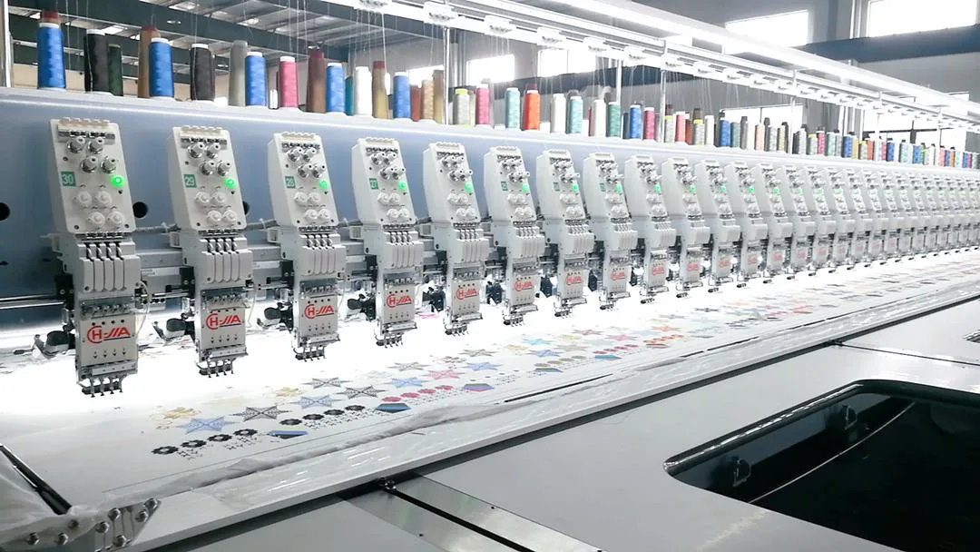 High Speed 30 Heads Flat Embroidery Machine