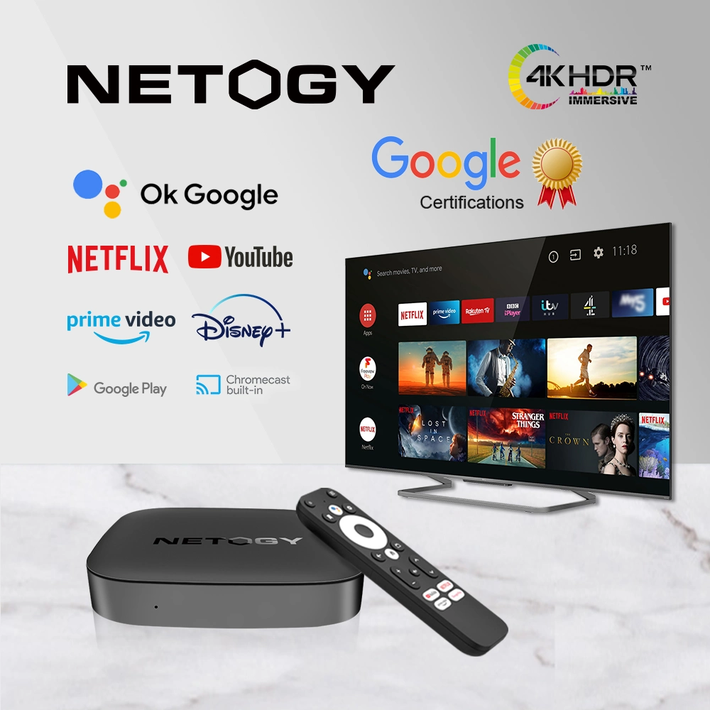 Haute vitesse Google certifié Android 11 Nouvelle arrivée Amlogic S905y4 Décodeur 4K