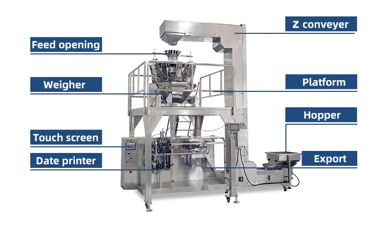 Customized Good Quality Premade Bag Packing Machine Powder Liquid Doypack Packaging Machine