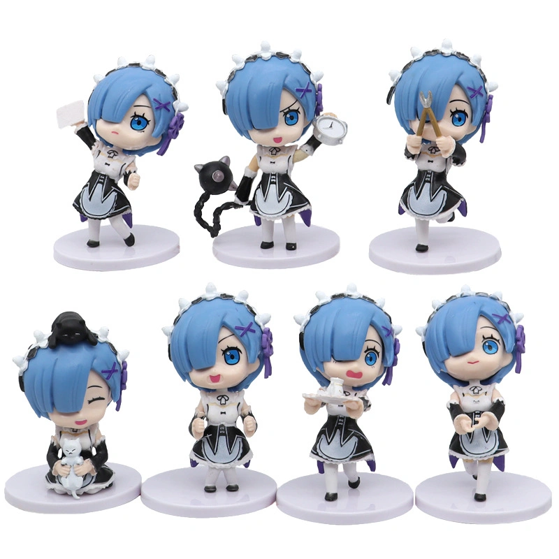 OEM 7pcs Mini Diva Hatsune Miku Anime Sakura de PVC figuras de acción juguetes para niños