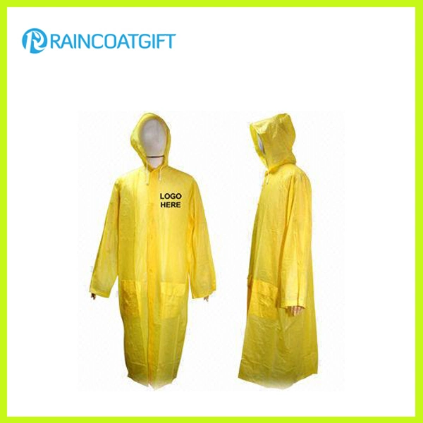 Fashion Design transparenter Unisex PVC Regenmantel RVC-019 Schutzanzug