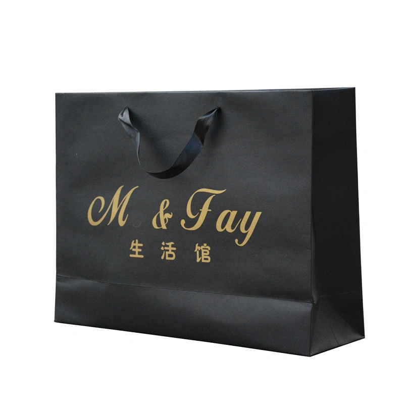Grande dureté Paper-Gift-sacs-cadeaux Box-Bag Sacs en papier pour les cheveux d'extension/vêtements de l'emballage