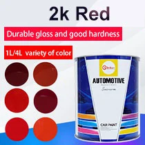 Wholesale/Supplier Spray Acrylic High Chroma Auto Paint High Application Car Paint Kuchen HS 2K Bright Red K219