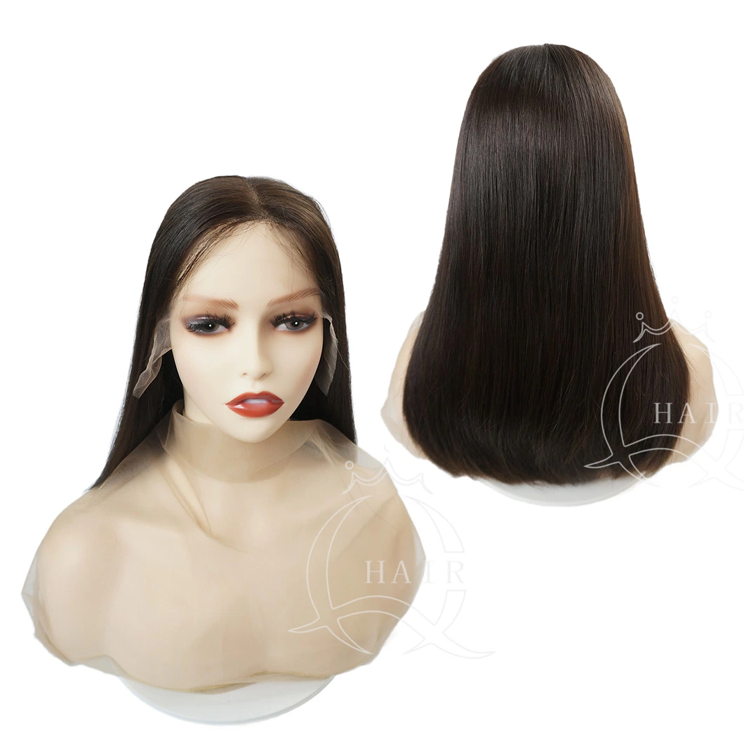 Best Quality Unprocessed Brazilian Virgin Hair Made Front Lace Human Hair Wig Lace Top Wig Swiss Lace Wig Natural Hair Wig