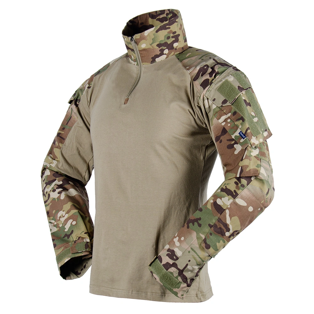 OEM Men's Outdoor Anti-UV Quick Dry Tactical Shirt Us Army Training Long Sleeves Convertible Military Style Shirts