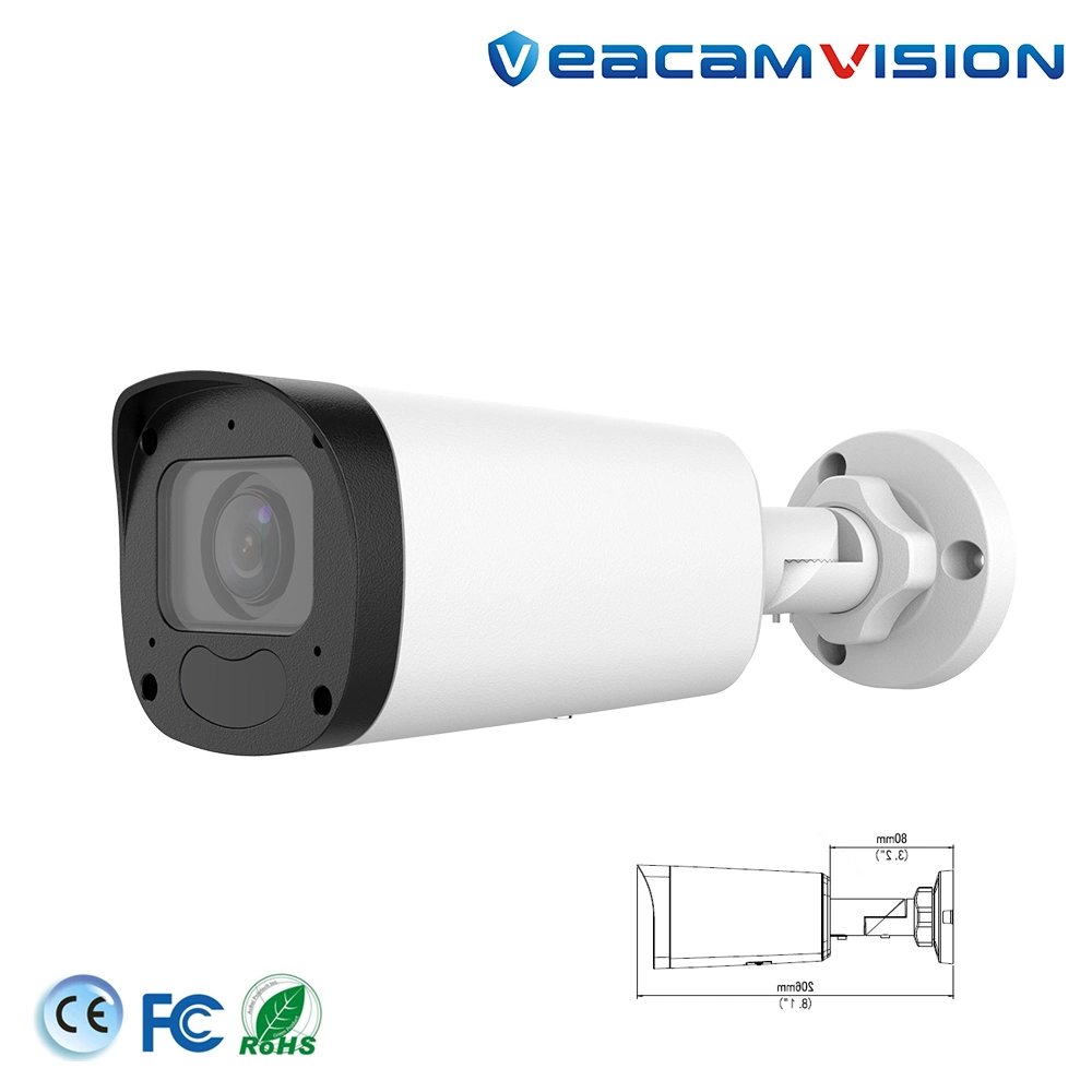 120db Cámaras CCTV de videovigilancia en red HD WDR Proveedores Bullet Smart Cámara de vídeo móvil con alarma Poe Seguridad Cámara para el hogar