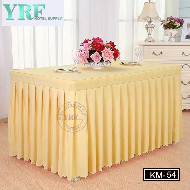 Steps in Table Skirting Decorative Table Skirts Scuba Tablecloth for Wedding