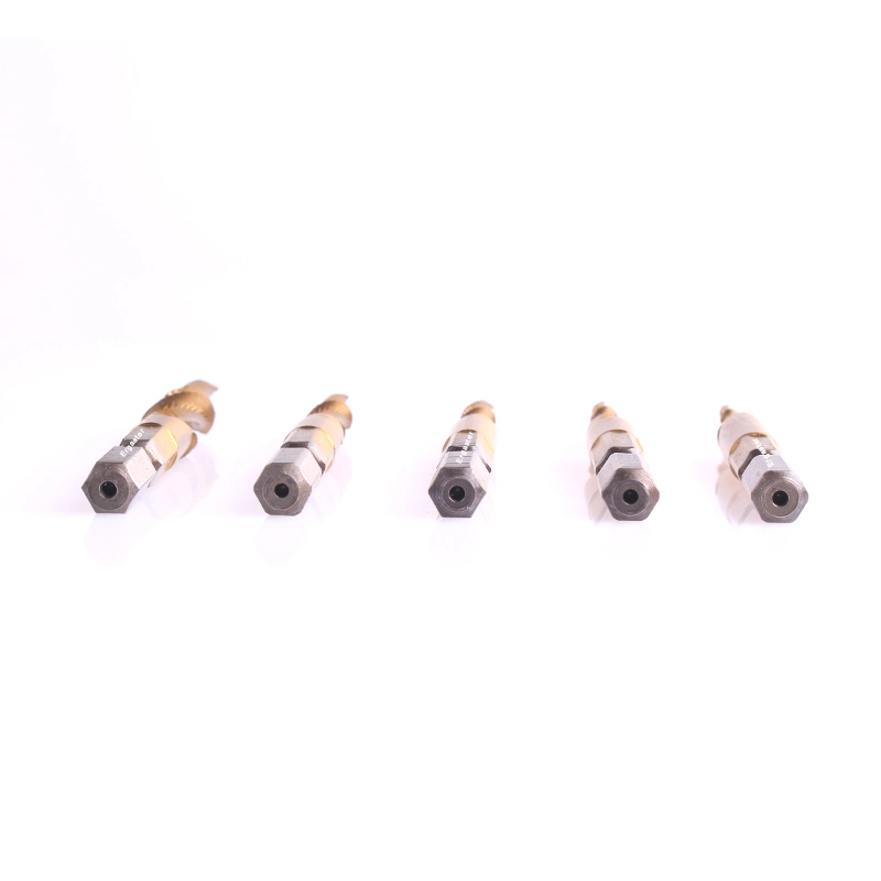 5PCS Titanium Combination Drill and Tap Set, Metric Thread HSS M3-M8 Screw Tapping Bit Tool