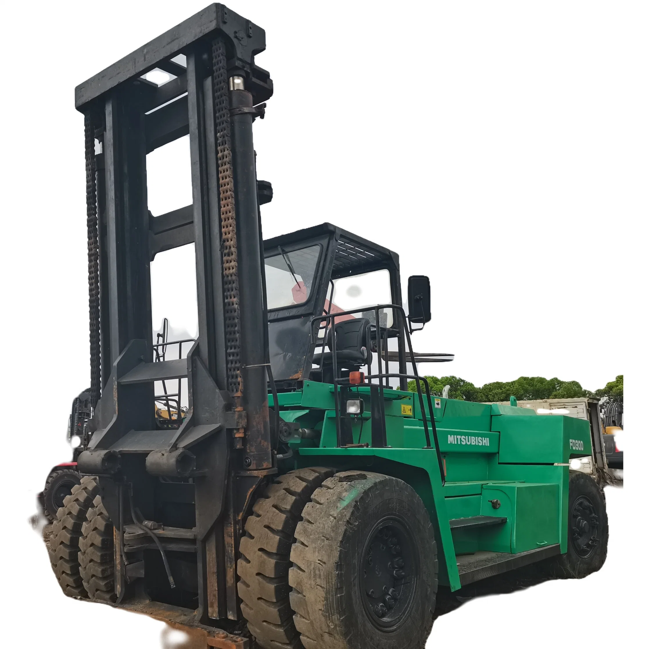 استخدمت ميتسوبيشي Fd300 30 طن ديزل ForkLift / اليابان الأصلية معدات رفع الرافعة