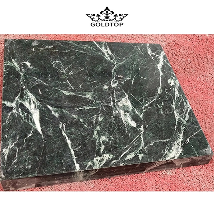 Baumaterial Naturstein Poliert / Honed Oberfläche Badezimmer / Küche / Wohnzimmer Arbeitsplatte Indian Green Marble für zu Hause