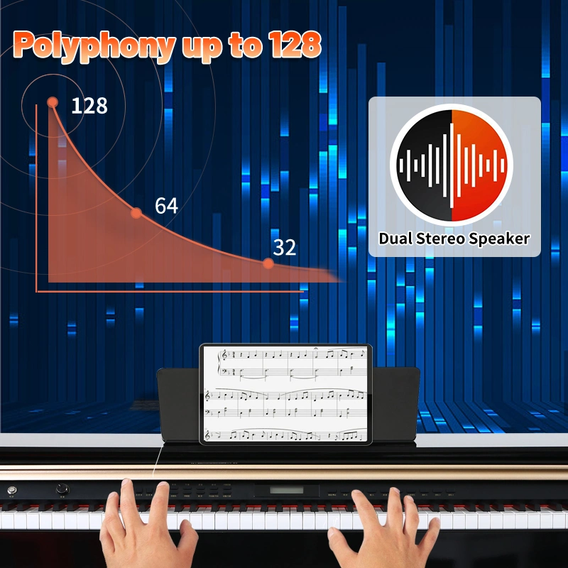 لوحة مفاتيح MIDI Pianos لوحة مفاتيح رقمية بيانو احترافي لوحة مفاتيح إلكترونية آلة الأرغن الموسيقى استوديو بيانو