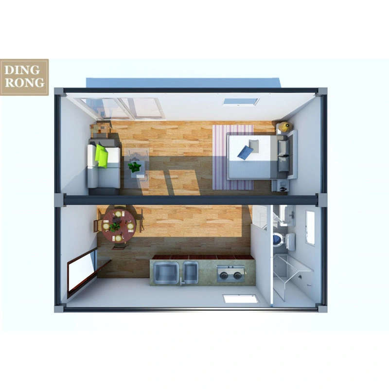 Pre Fab Shipping Container House Luxury 4 Beds Room