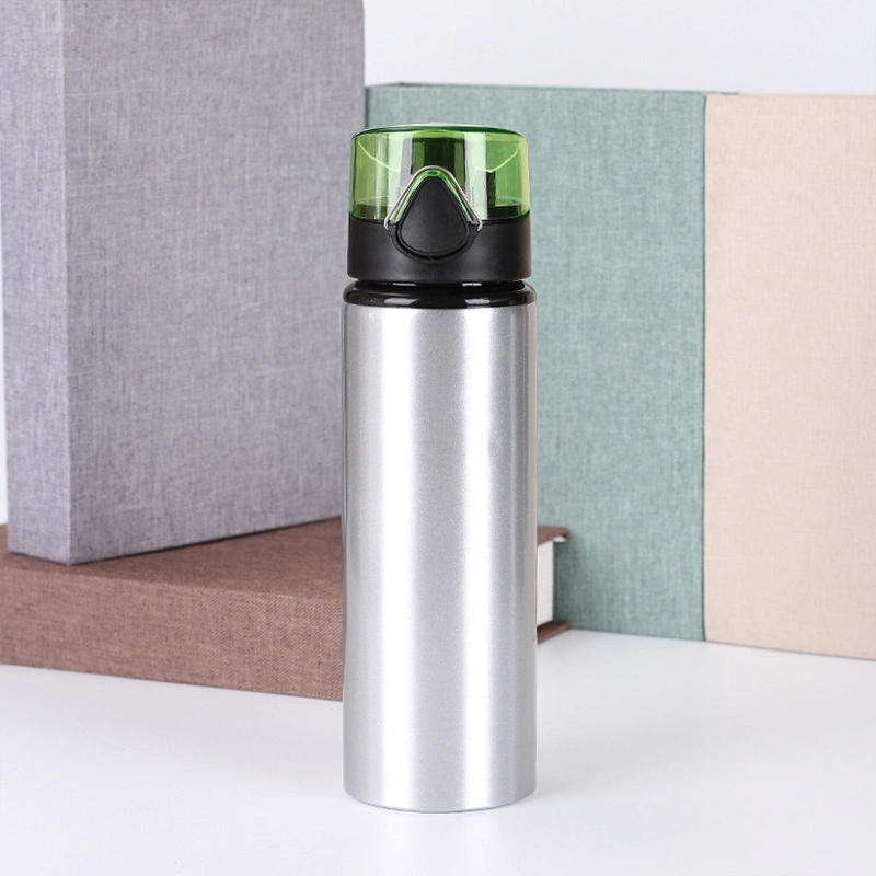 750ml Nuevo diseño de boca ancha sin BPA Aluminum personalizado Deportes botella de agua con Tapas coloridas