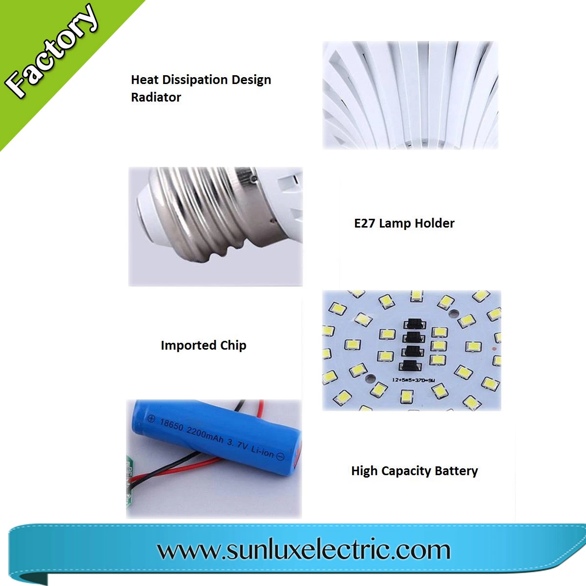 220V 110V E27 B22 LED économies d'énergie d'urgence 5W à LED Ampoule à billes