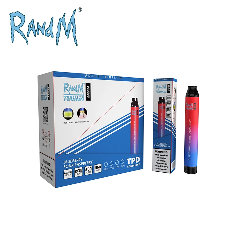 UK Europe Market Mini Einweg-Vape Pens 2ml 600 Puffs E Zigarette