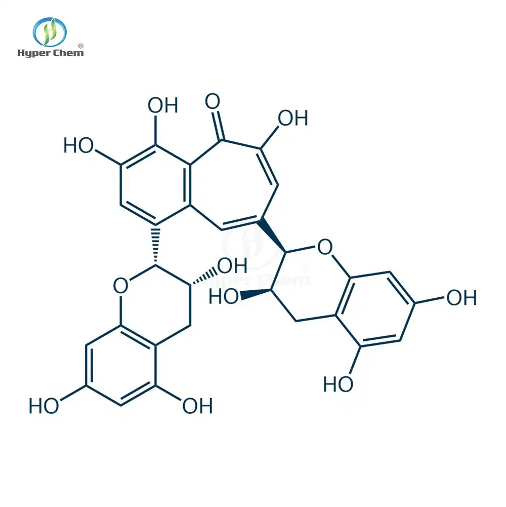 20%، 40%، 60%، 80% من HPLC واستخراج الشاي Theaflavin، CAS 4670-05-7