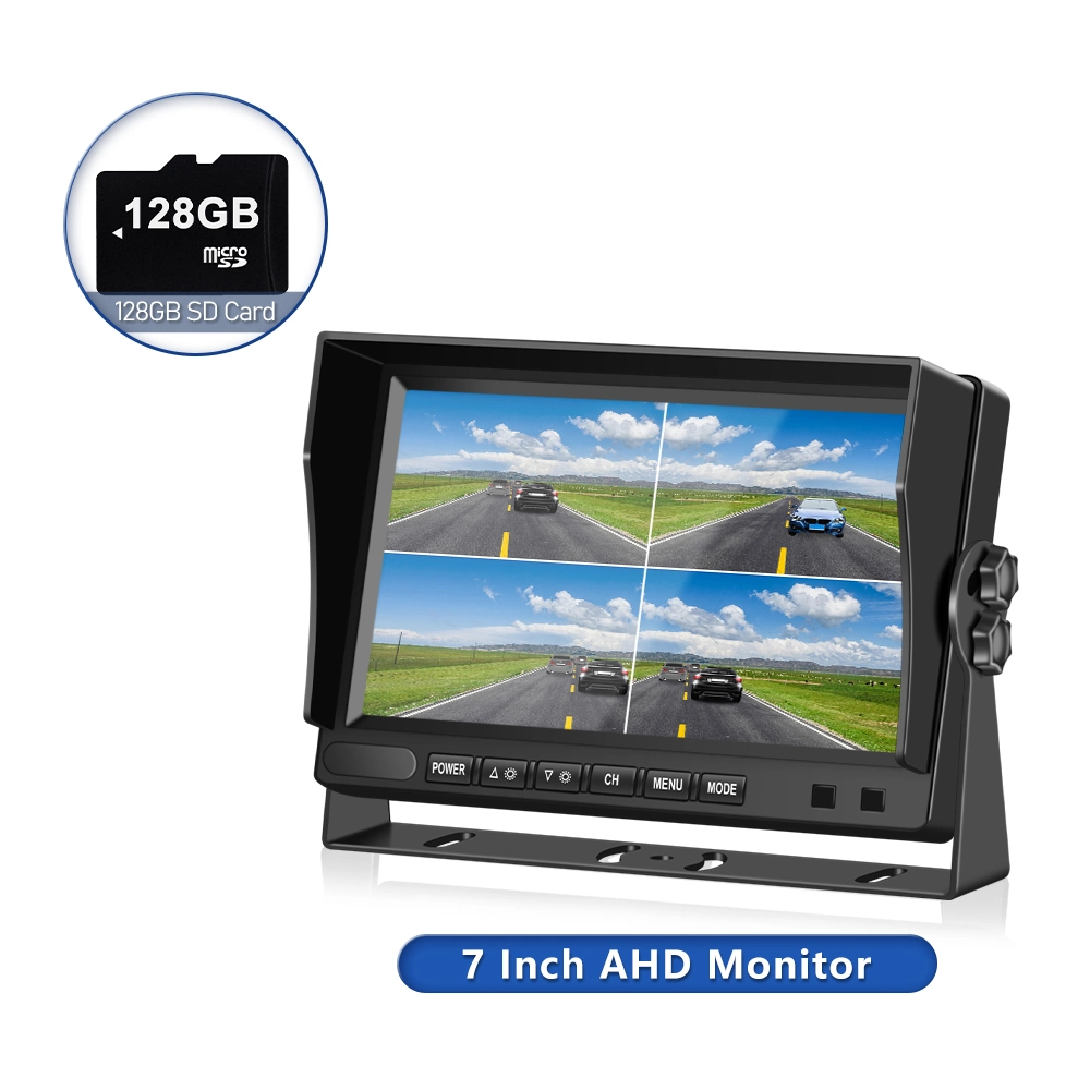 4CH Ahd DVR IPS Car Monitor and 1080P Rear View Camera Kits