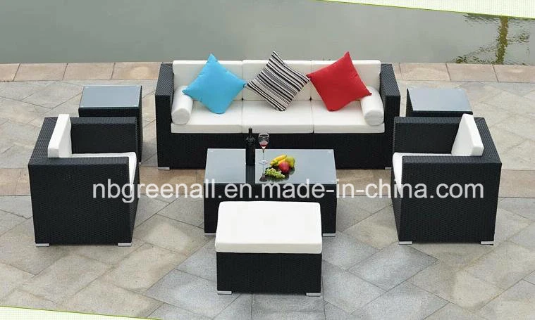 Rattan Garden Modern Home Patio Office Living Room Sofa Bed Furniture (GN-9089S)