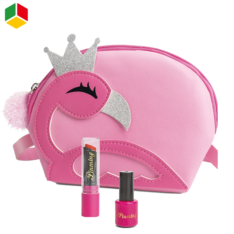 QS niños jugar Juguetes niños Juguete Casa de Juego de niñas Juguete hermosa Moda Rosa Bolsa de almacenamiento Accesorios Kits Makeup Herramientas Establecer juguetes cosméticos para niñas