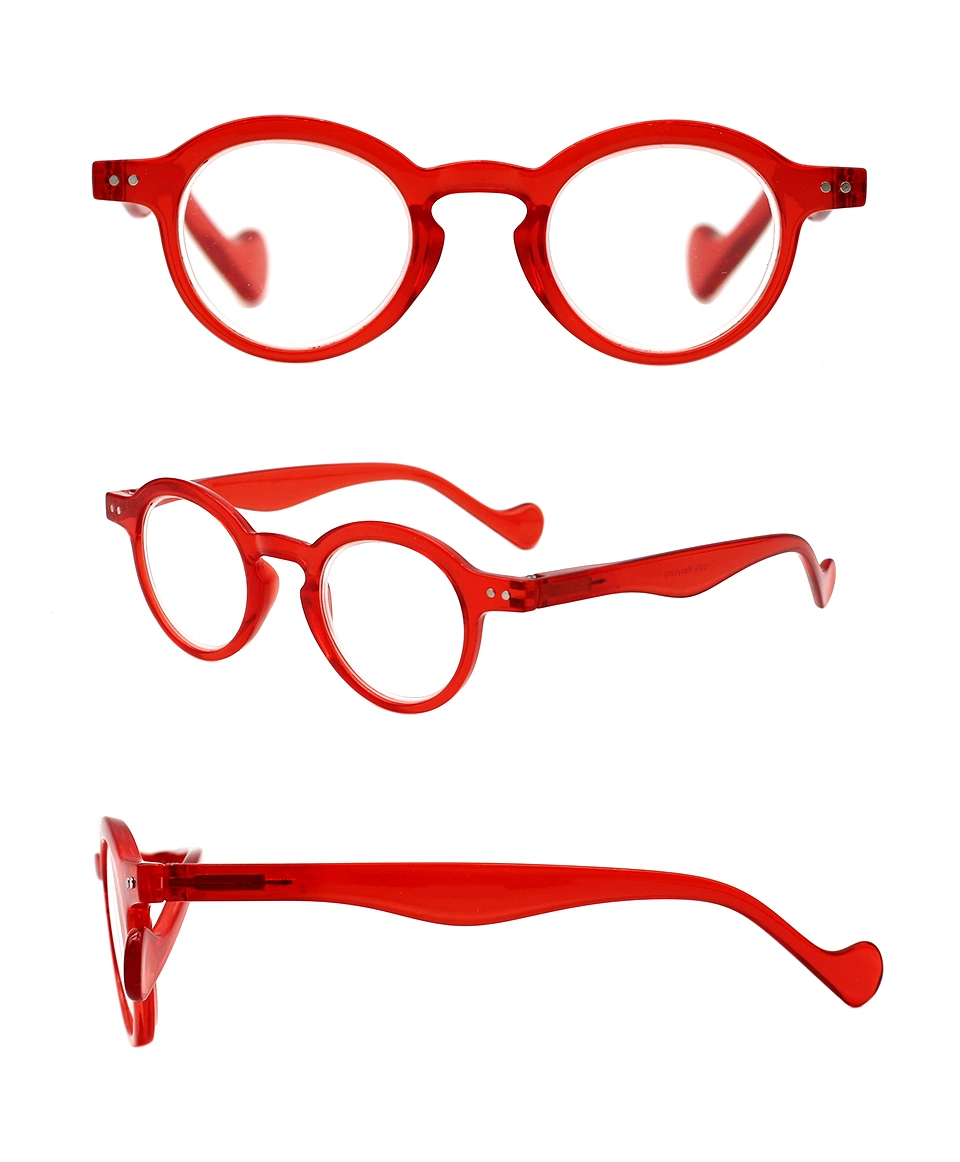 New Arrival Comfortable Trend Simple Design Portable Round Eyewear Colorful Reading Glasses