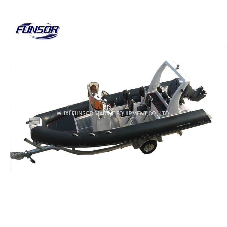 Ce Approval Fqb 580b PVC Rib Inflatable Boat with Motor for Fishing