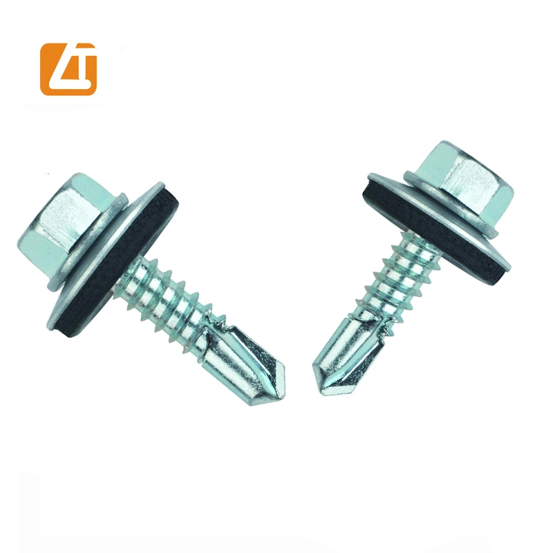 Painted Hex Head Self Drilling Roofing Tek Screw for Metal