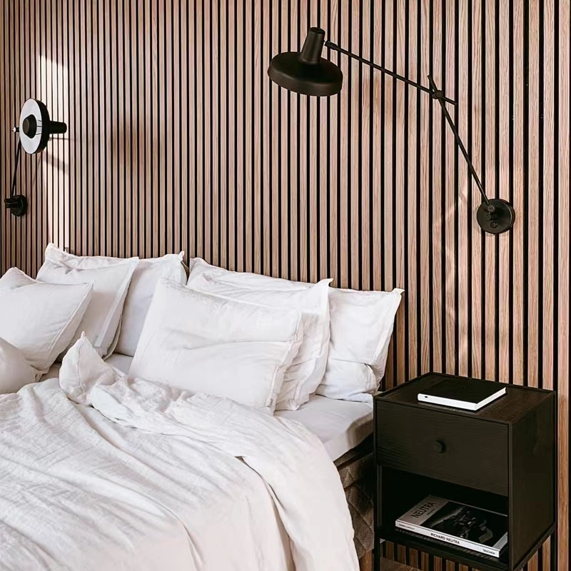 High Quality Sound Absorbing MDF Wood Slatted Wall Acoustic Panel for Interior Decoration